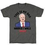 This Is My Dad Tim Walz Unisex Triblend Tee