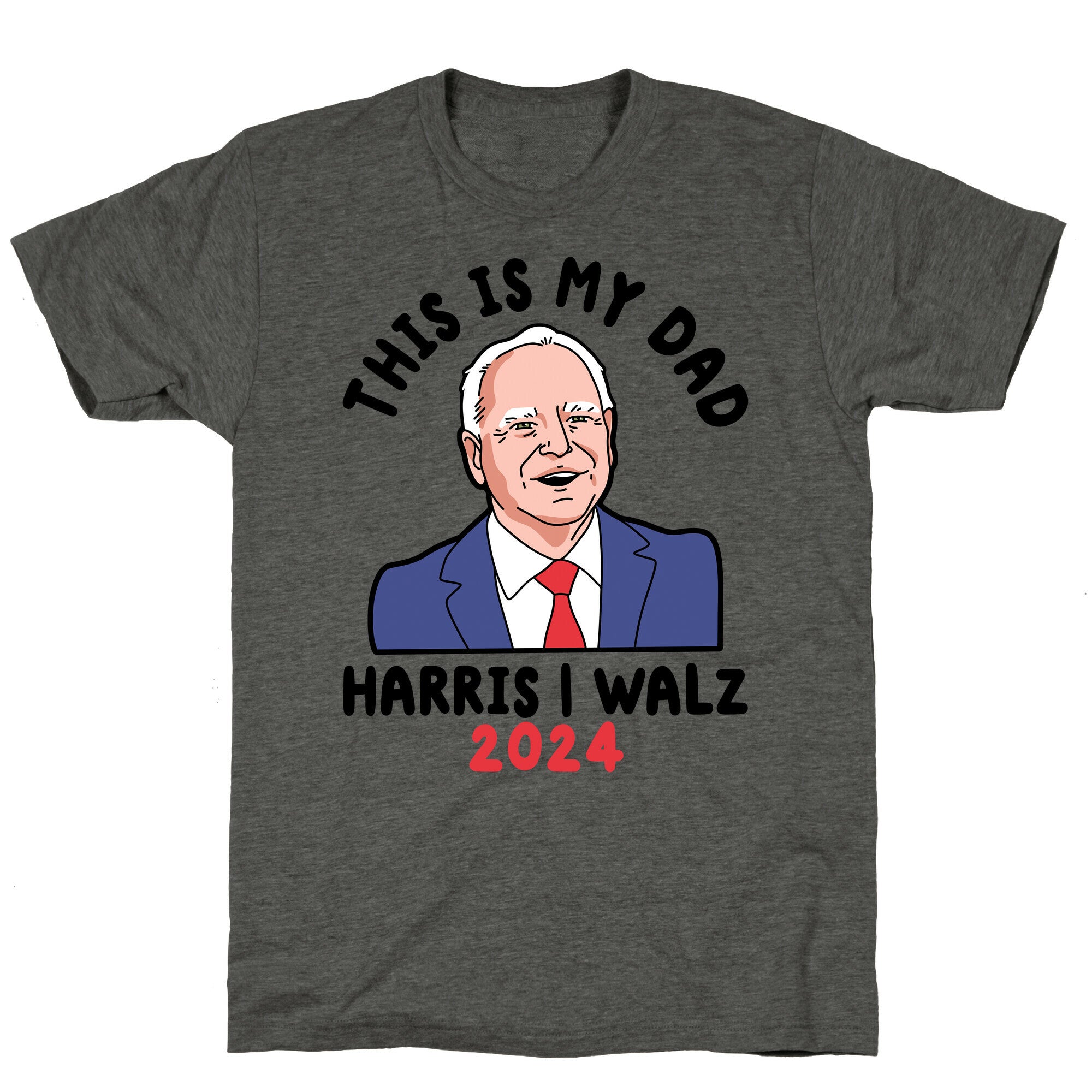 This Is My Dad Tim Walz Unisex Triblend Tee