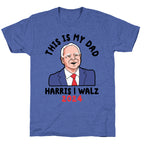 This Is My Dad Tim Walz Unisex Triblend Tee