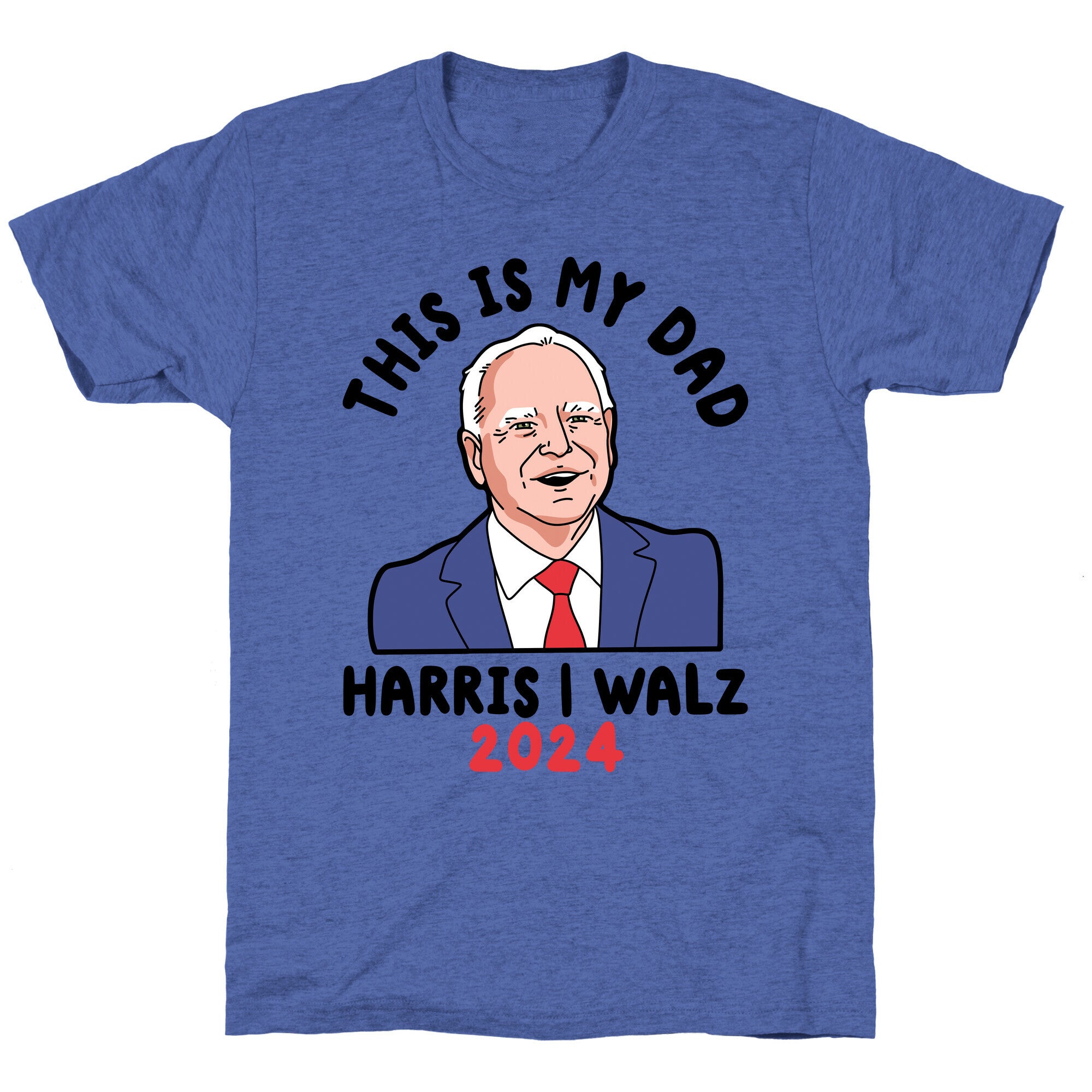 This Is My Dad Tim Walz Unisex Triblend Tee