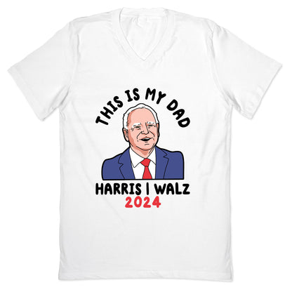 This Is My Dad Tim Walz V-Neck