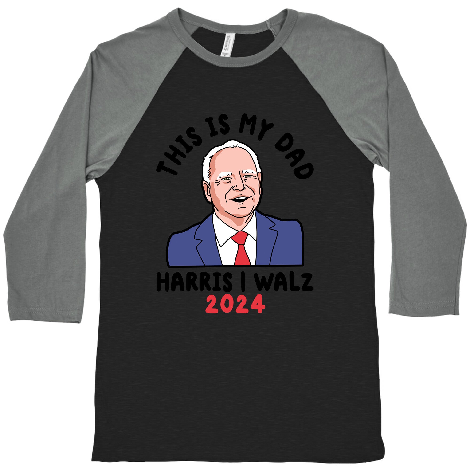 This Is My Dad Tim Walz Baseball Tee