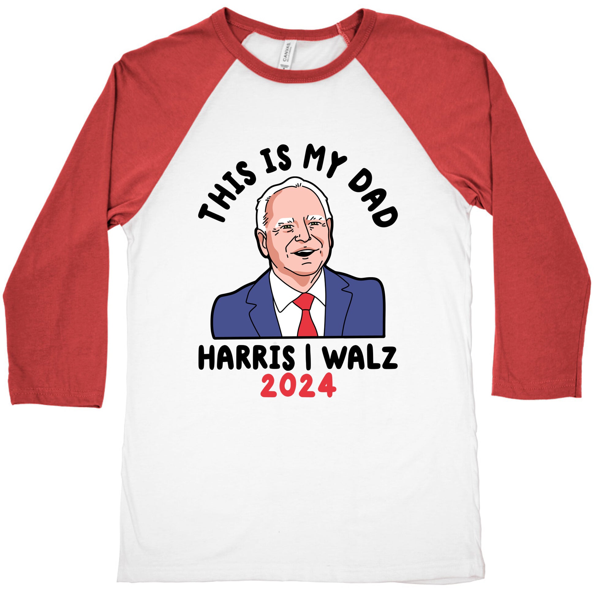 This Is My Dad Tim Walz Baseball Tee