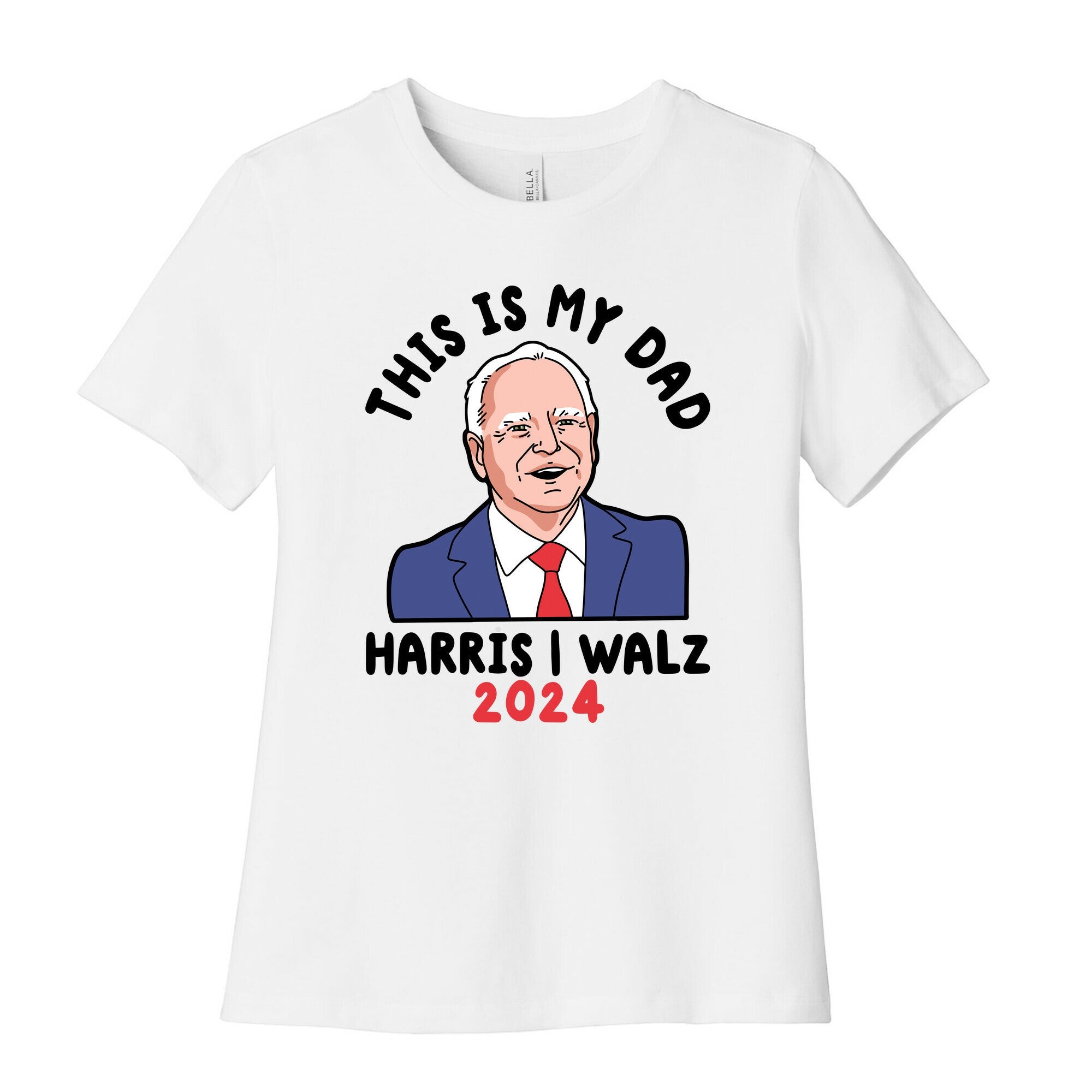 This Is My Dad Tim Walz Womens Cotton Tee