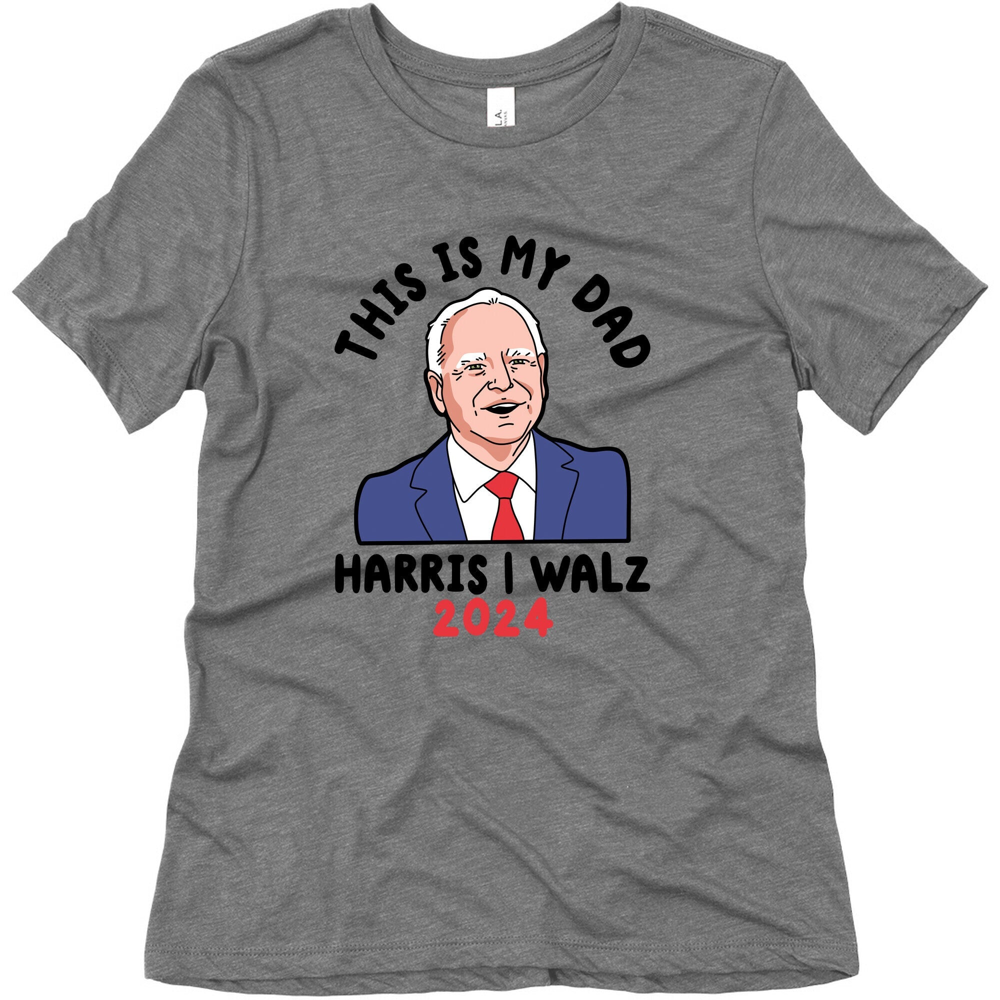 This Is My Dad Tim Walz Womens Triblend Tee