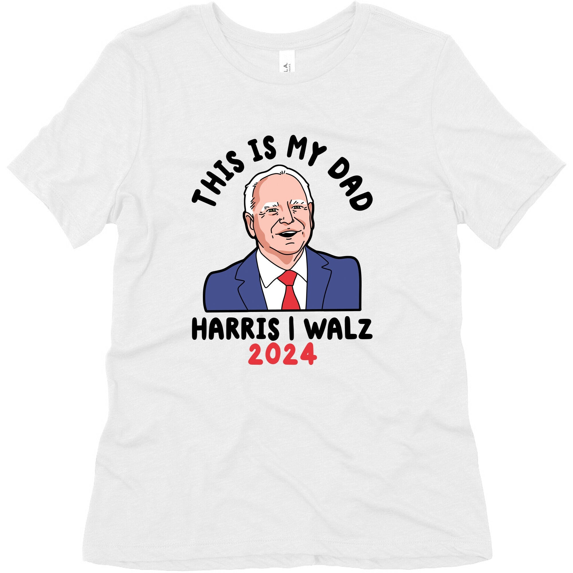 This Is My Dad Tim Walz Womens Triblend Tee