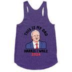 This Is My Dad Tim Walz Racerback Tank