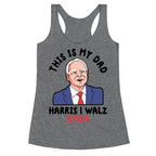 This Is My Dad Tim Walz Racerback Tank