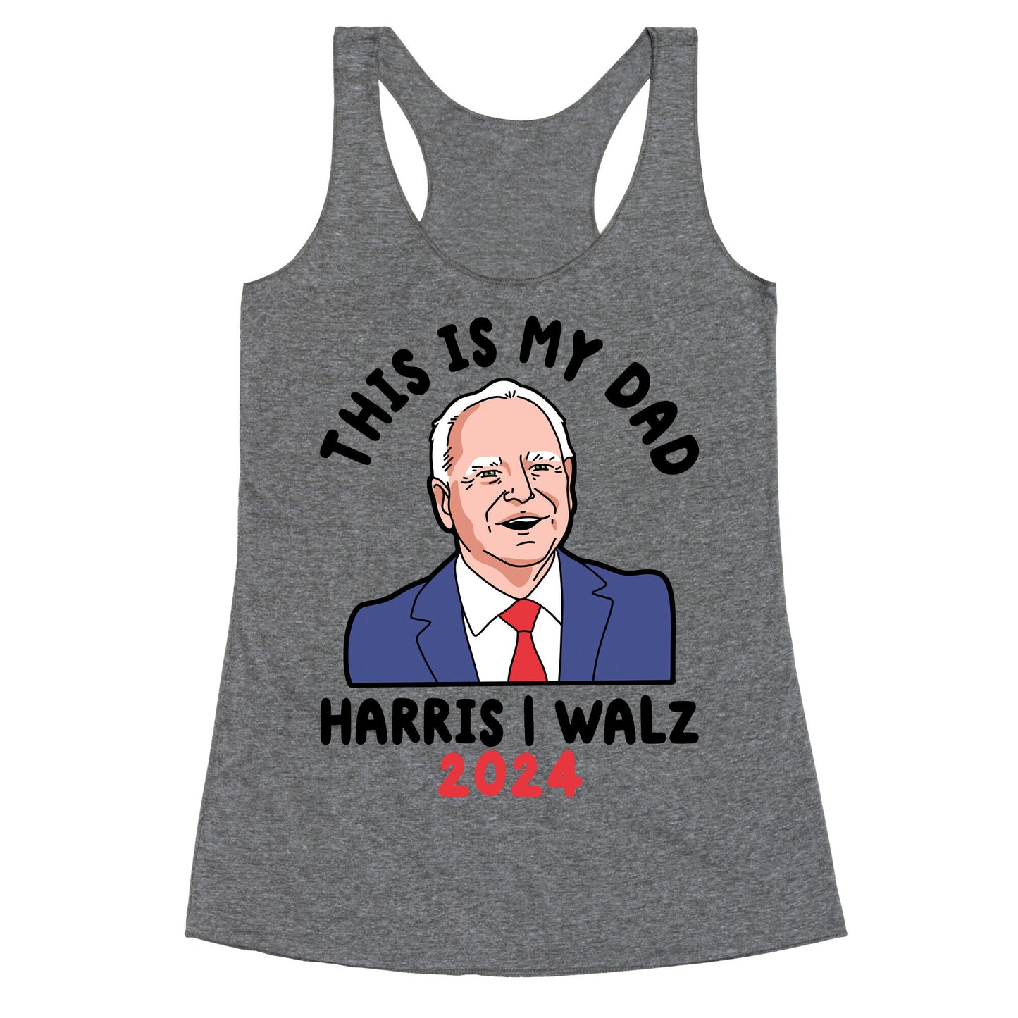 This Is My Dad Tim Walz Racerback Tank