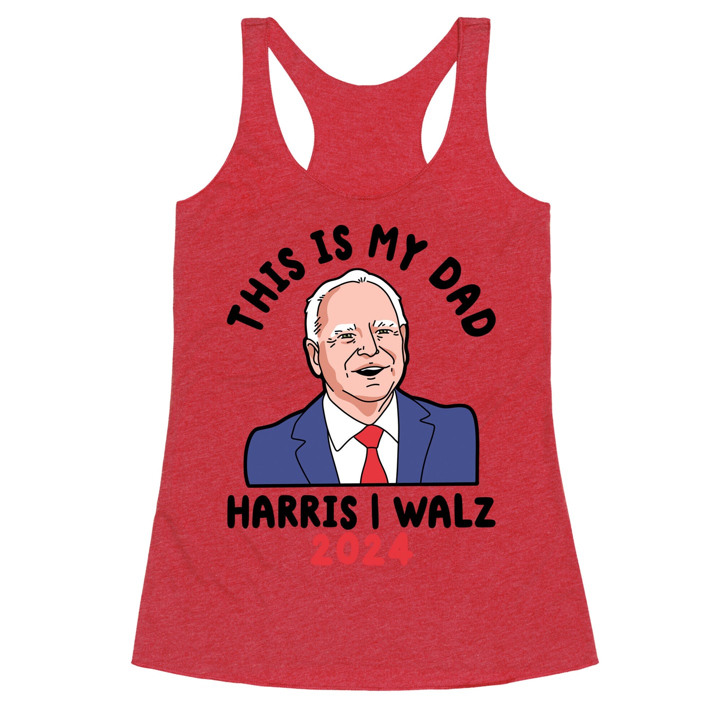 This Is My Dad Tim Walz Racerback Tank