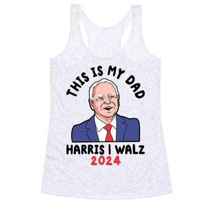 This Is My Dad Tim Walz Racerback Tank