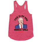 This Is My Dad Tim Walz Racerback Tank