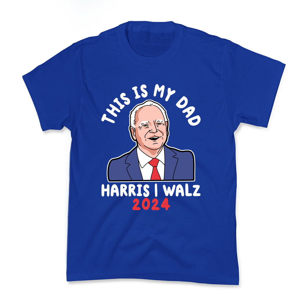 This Is My Dad Tim Walz Kids Tee