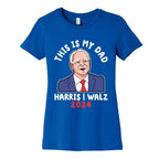 This Is My Dad Tim Walz Womens Cotton Tee