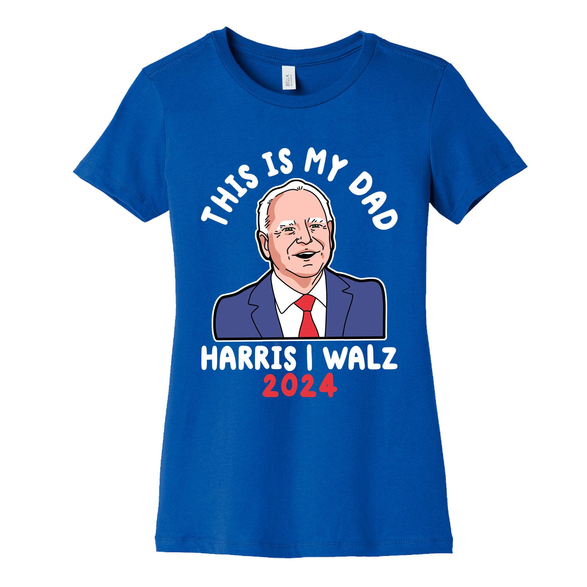 This Is My Dad Tim Walz Womens Cotton Tee