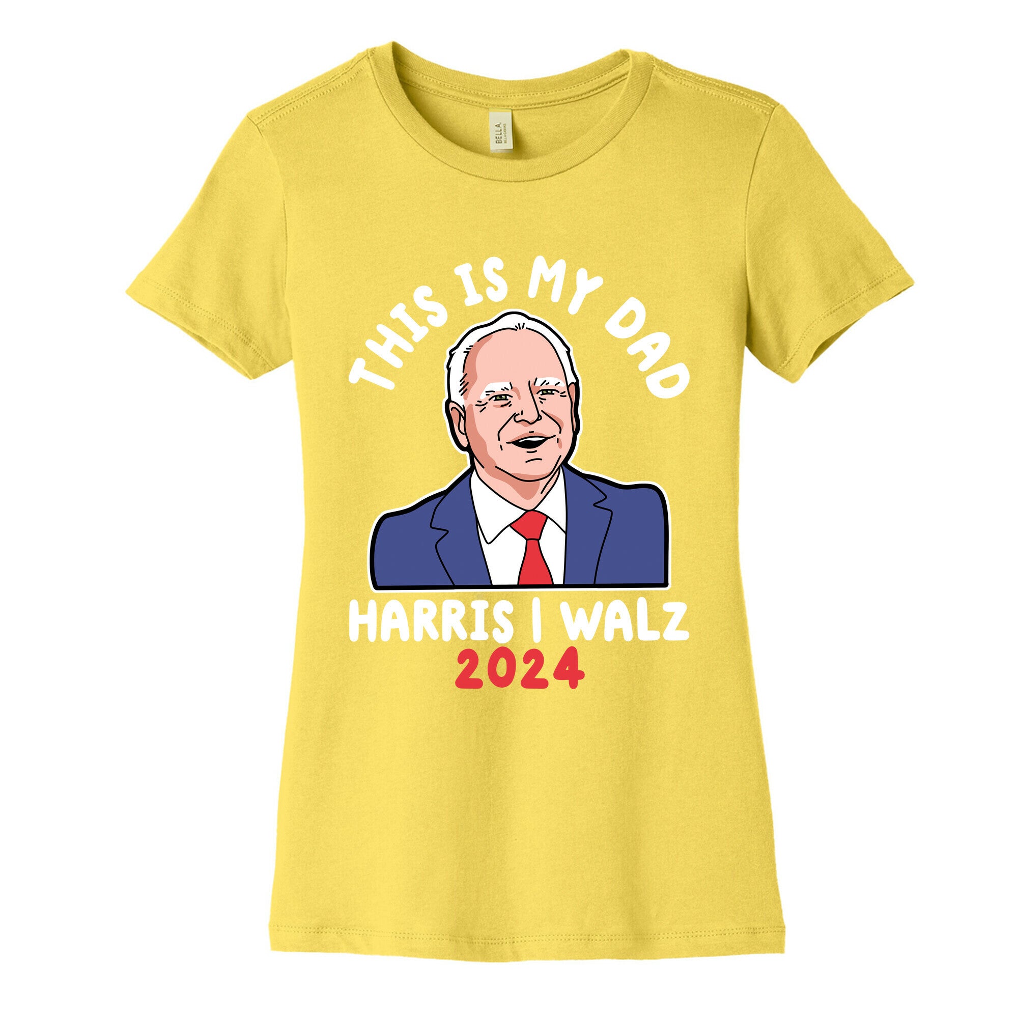 This Is My Dad Tim Walz Womens Cotton Tee