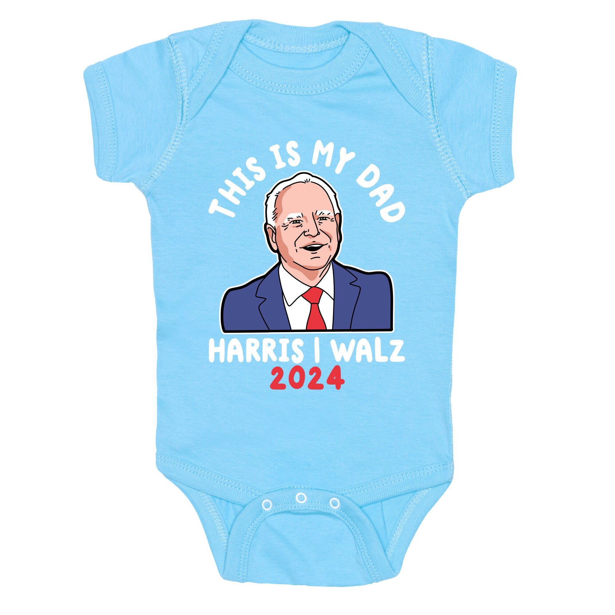 This Is My Dad Tim Walz Baby One-Piece