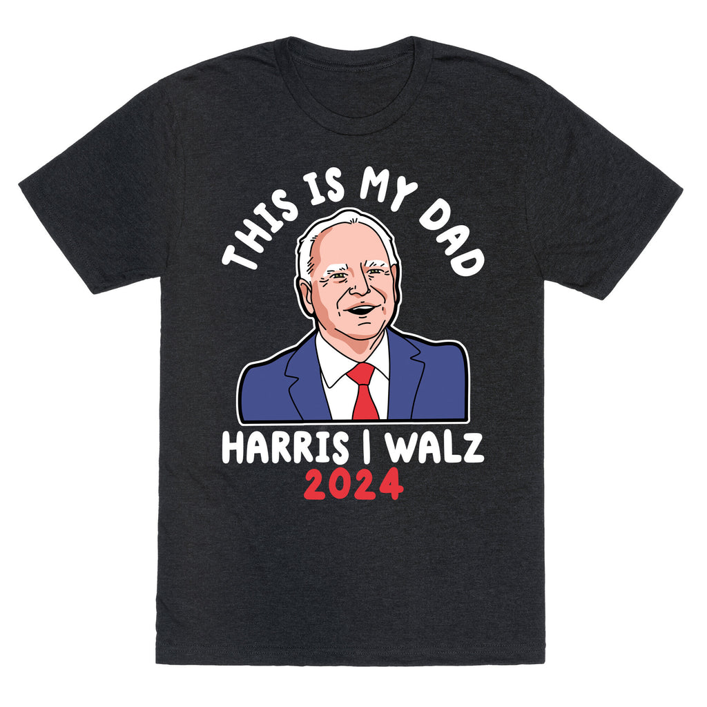 This Is My Dad Tim Walz Unisex Triblend Tee