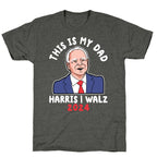 This Is My Dad Tim Walz Unisex Triblend Tee