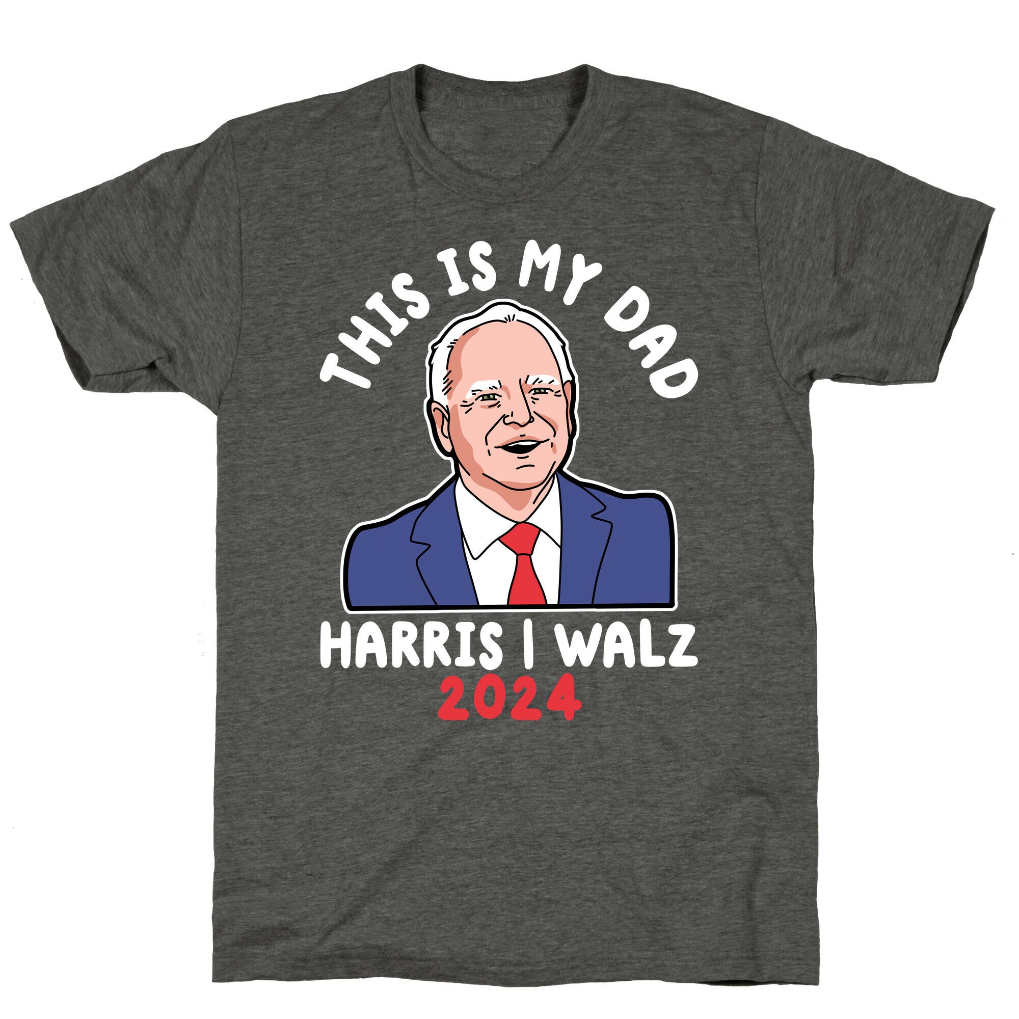 This Is My Dad Tim Walz Unisex Triblend Tee