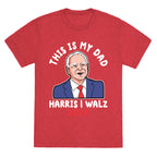 This Is My Dad Tim Walz Unisex Triblend Tee