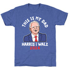 This Is My Dad Tim Walz Unisex Triblend Tee