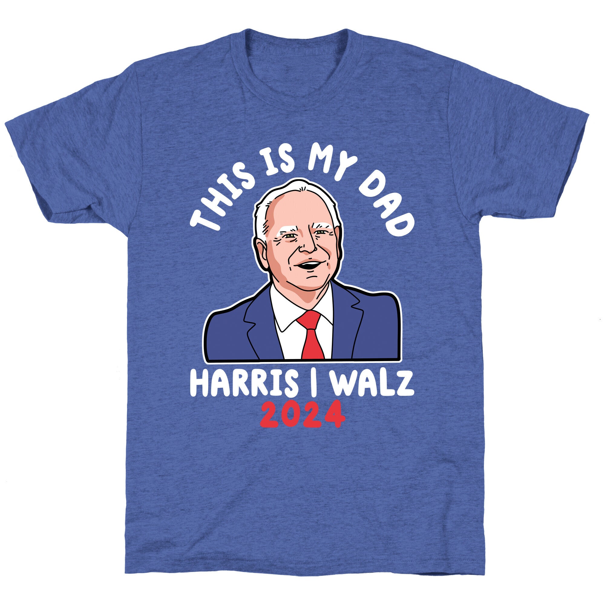 This Is My Dad Tim Walz Unisex Triblend Tee