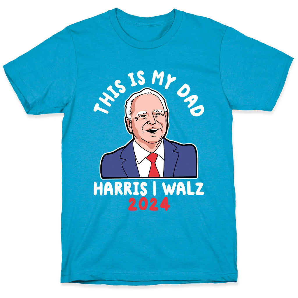 This Is My Dad Tim Walz Unisex Triblend Tee