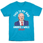 This Is My Dad Tim Walz Unisex Triblend Tee