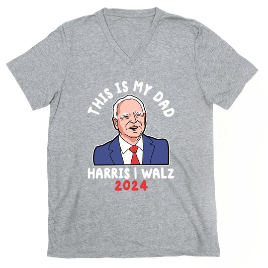 This Is My Dad Tim Walz V-Neck