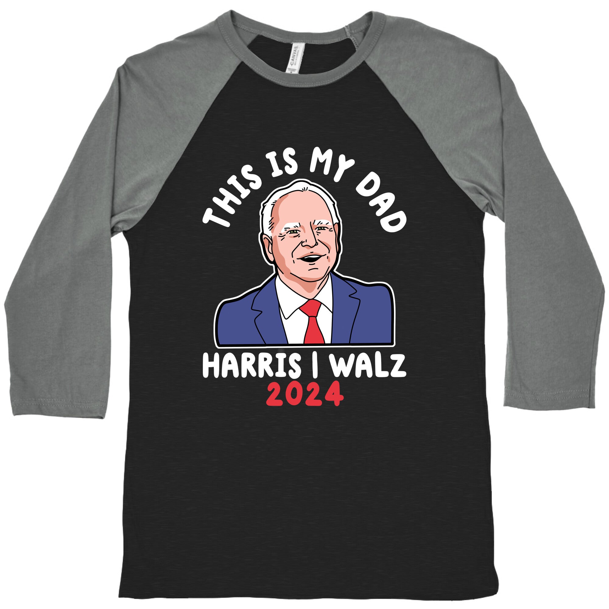 This Is My Dad Tim Walz Baseball Tee