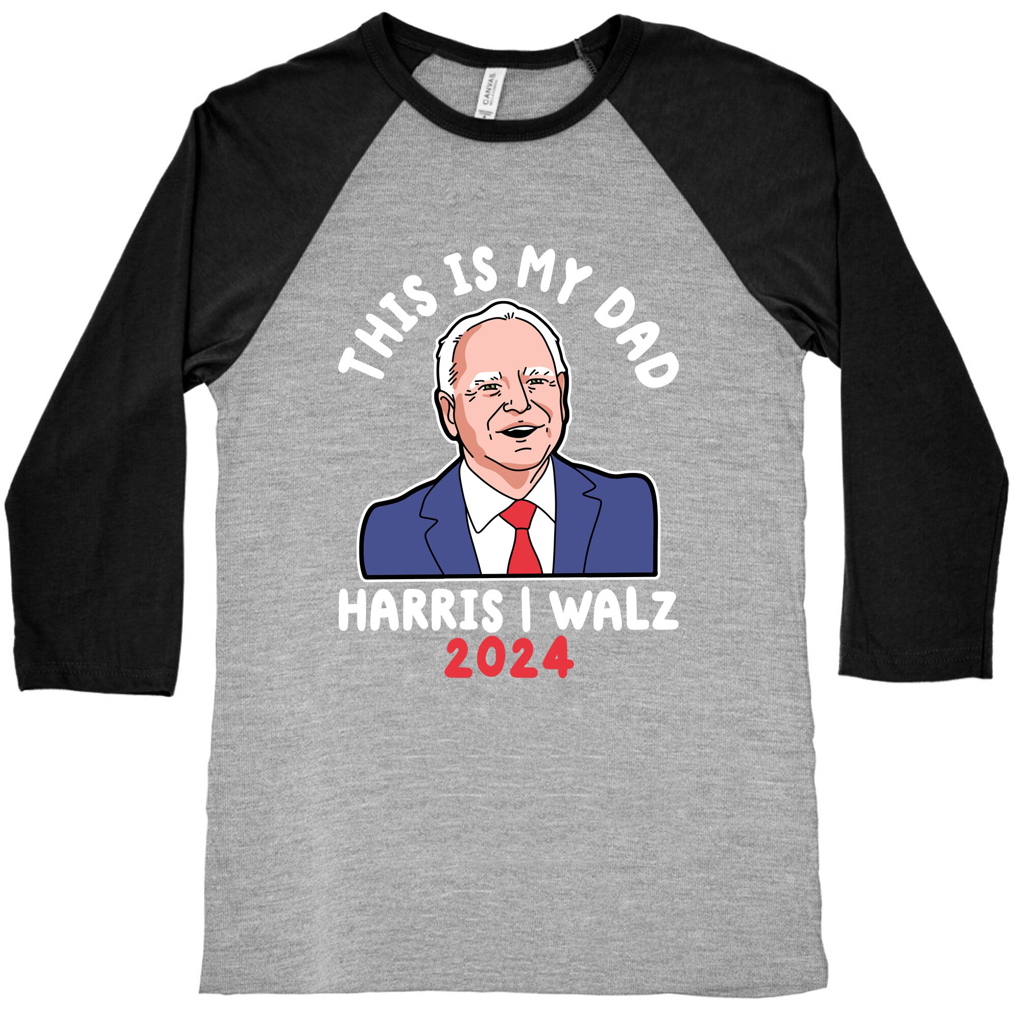 This Is My Dad Tim Walz Baseball Tee