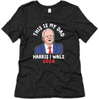 This Is My Dad Tim Walz Womens Triblend Tee