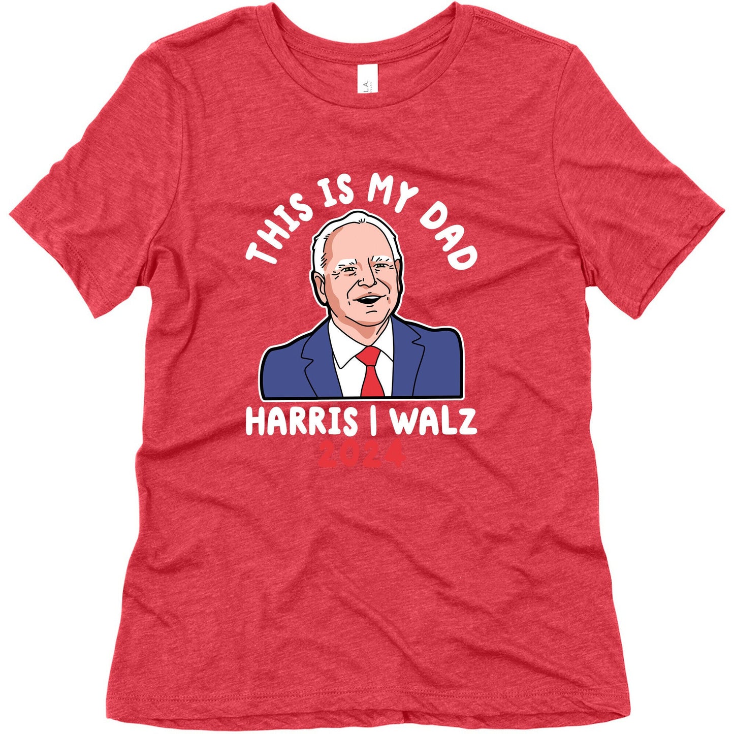 This Is My Dad Tim Walz Womens Triblend Tee