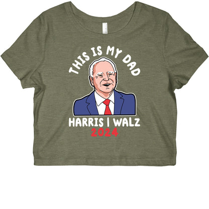 This Is My Dad Tim Walz Graphic Baby Tee