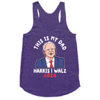 This Is My Dad Tim Walz Racerback Tank