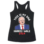 This Is My Dad Tim Walz Racerback Tank