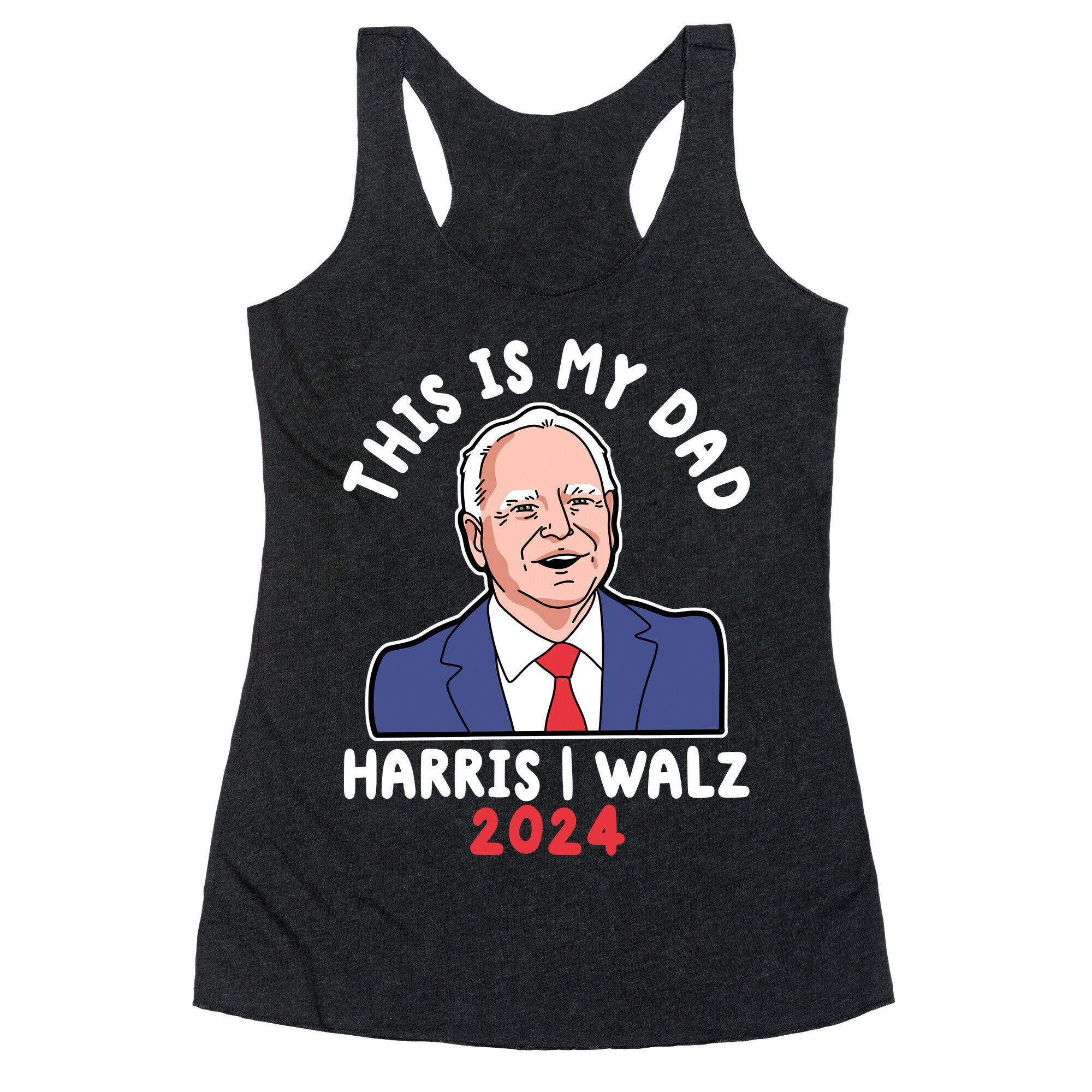 This Is My Dad Tim Walz Racerback Tank