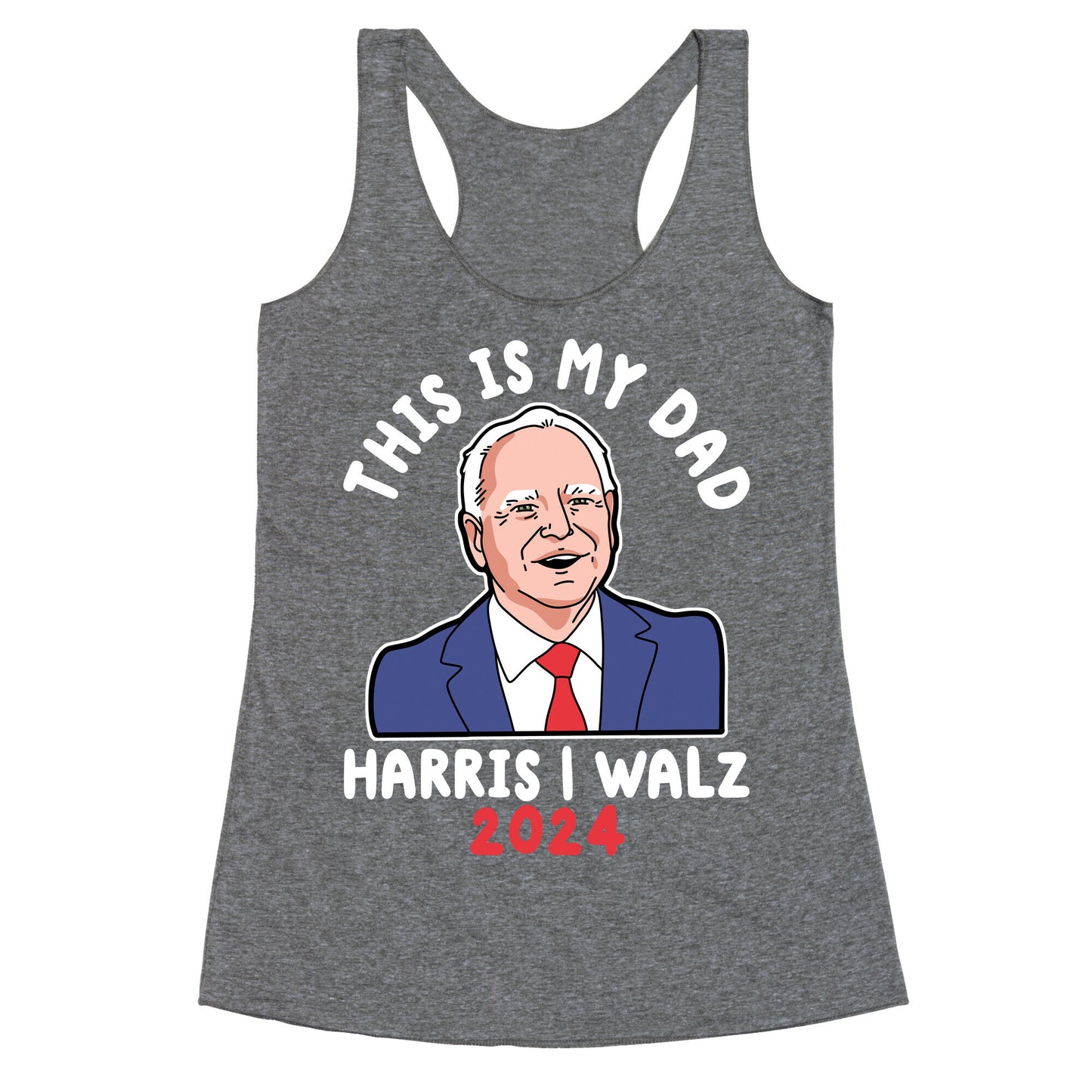 This Is My Dad Tim Walz Racerback Tank