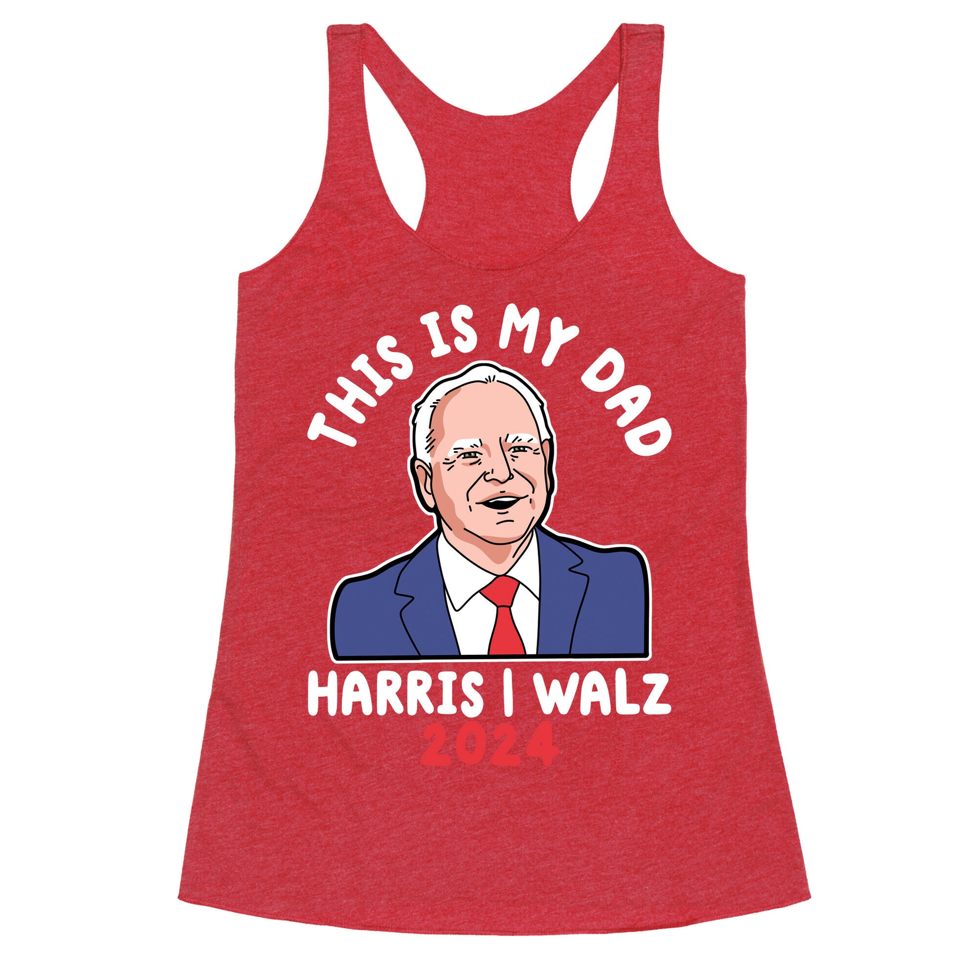 This Is My Dad Tim Walz Racerback Tank