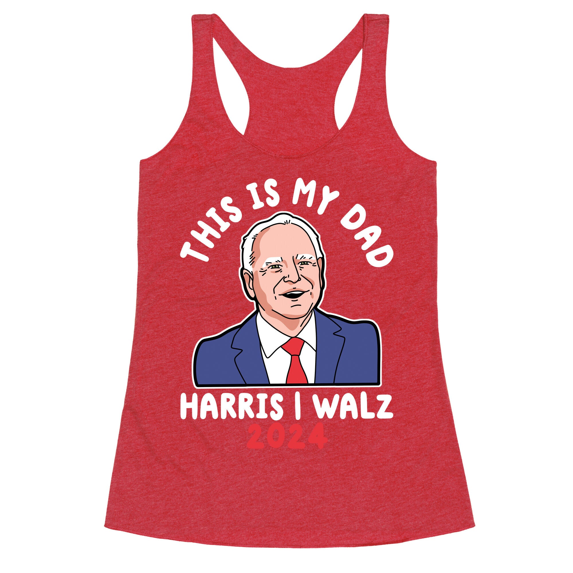This Is My Dad Tim Walz Racerback Tank