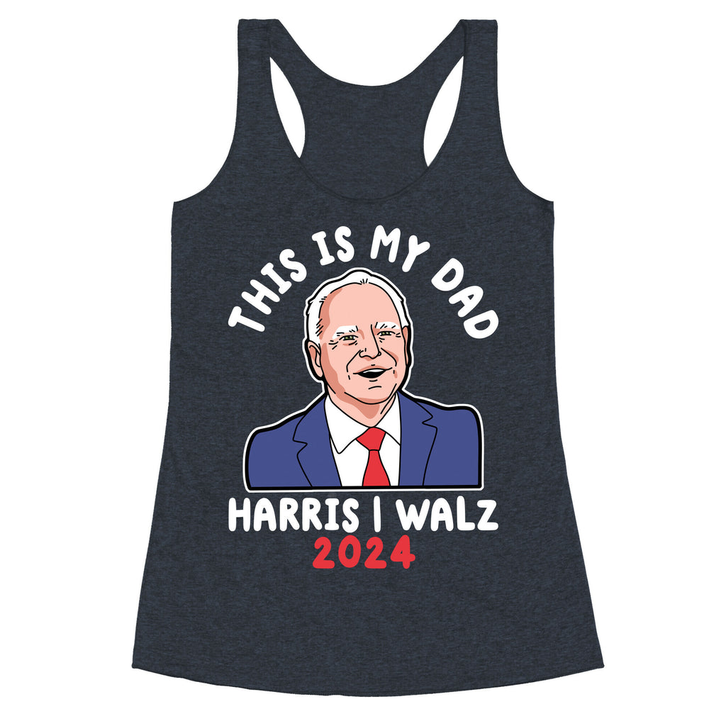 This Is My Dad Tim Walz Racerback Tank