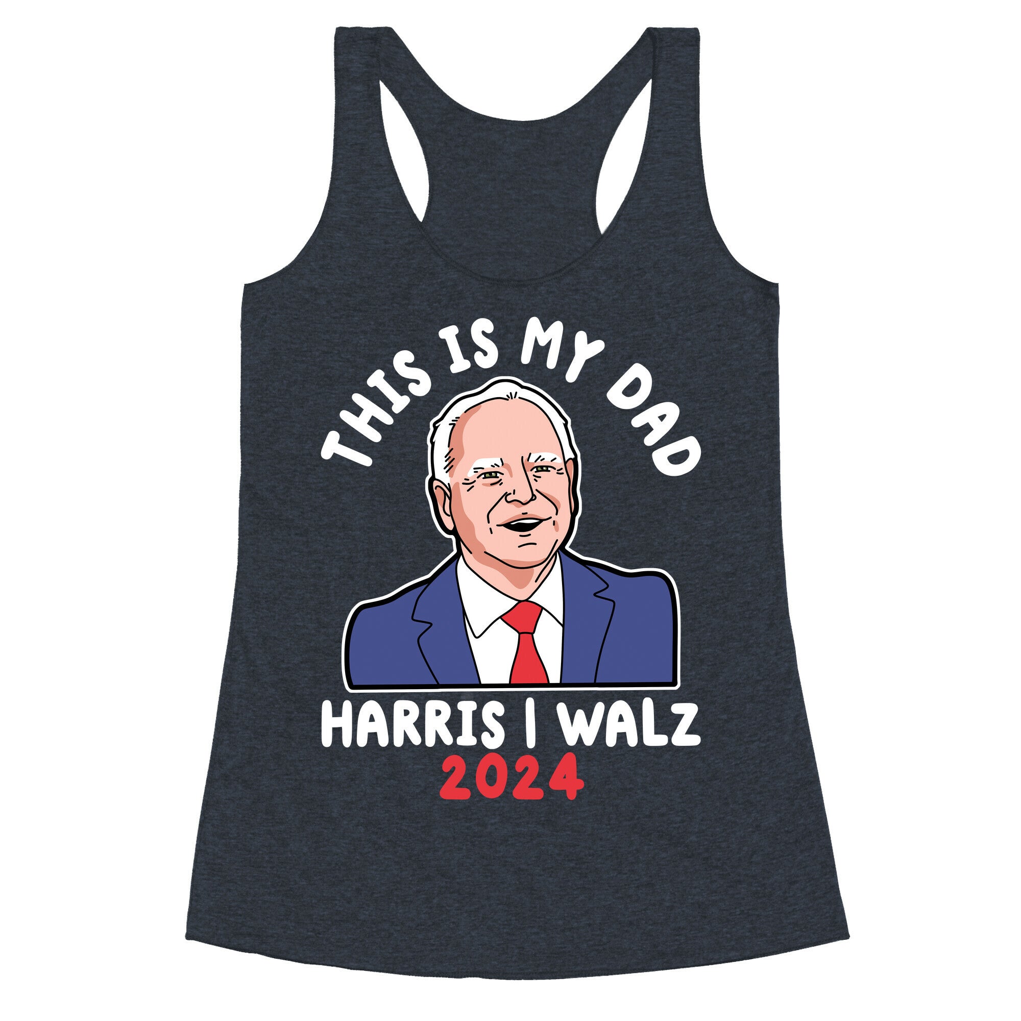 This Is My Dad Tim Walz Racerback Tank