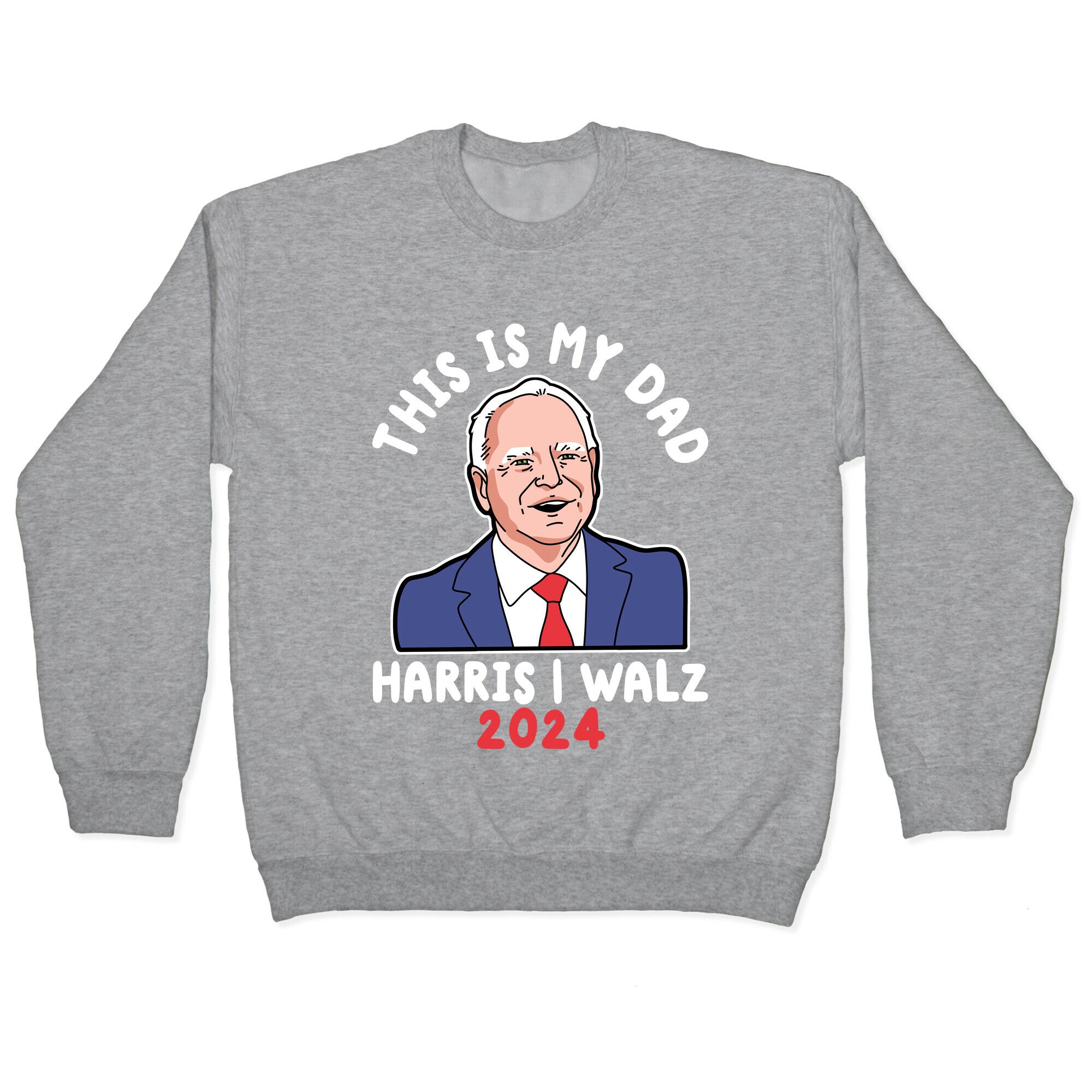 This Is My Dad Tim Walz Crewneck Sweatshirt