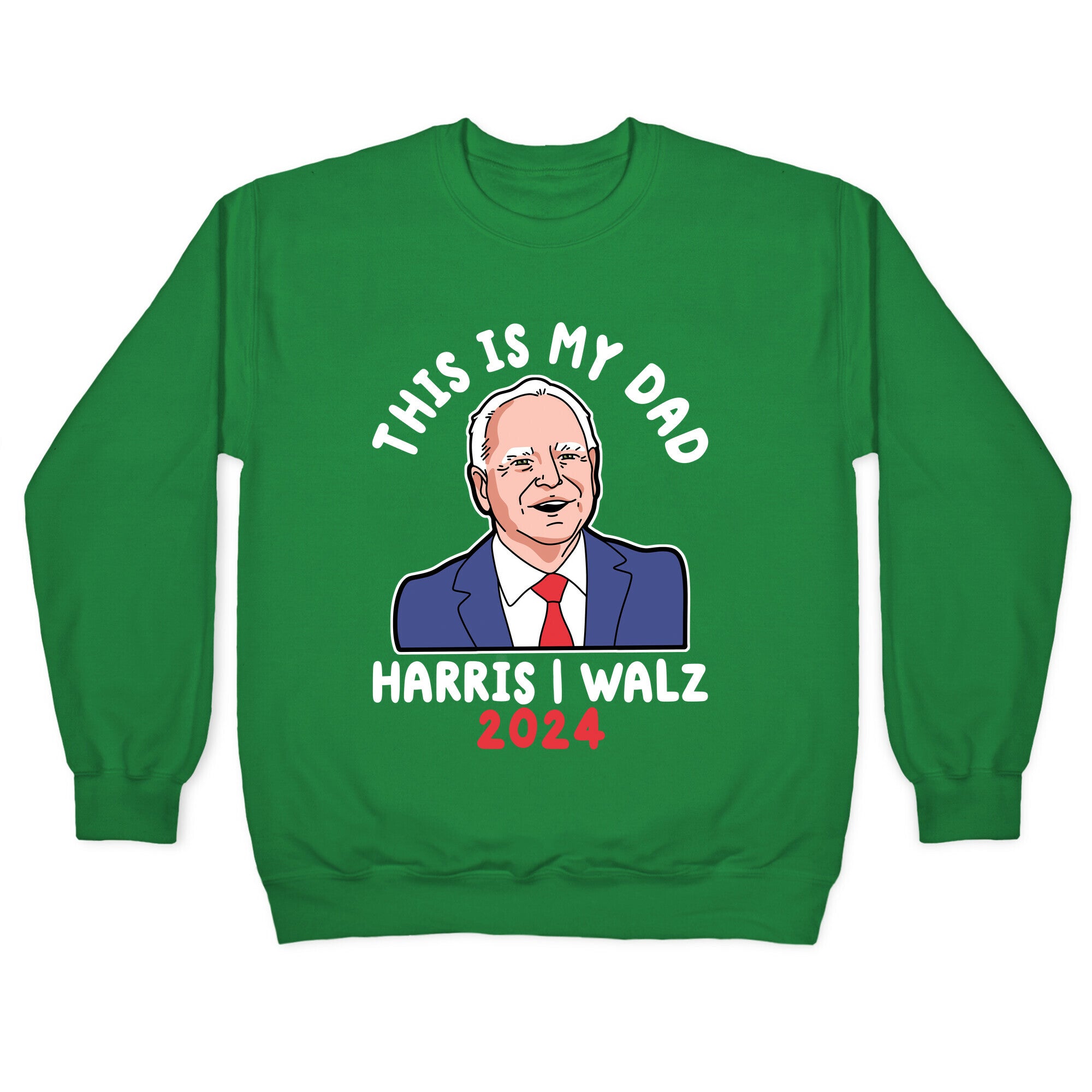 This Is My Dad Tim Walz Crewneck Sweatshirt