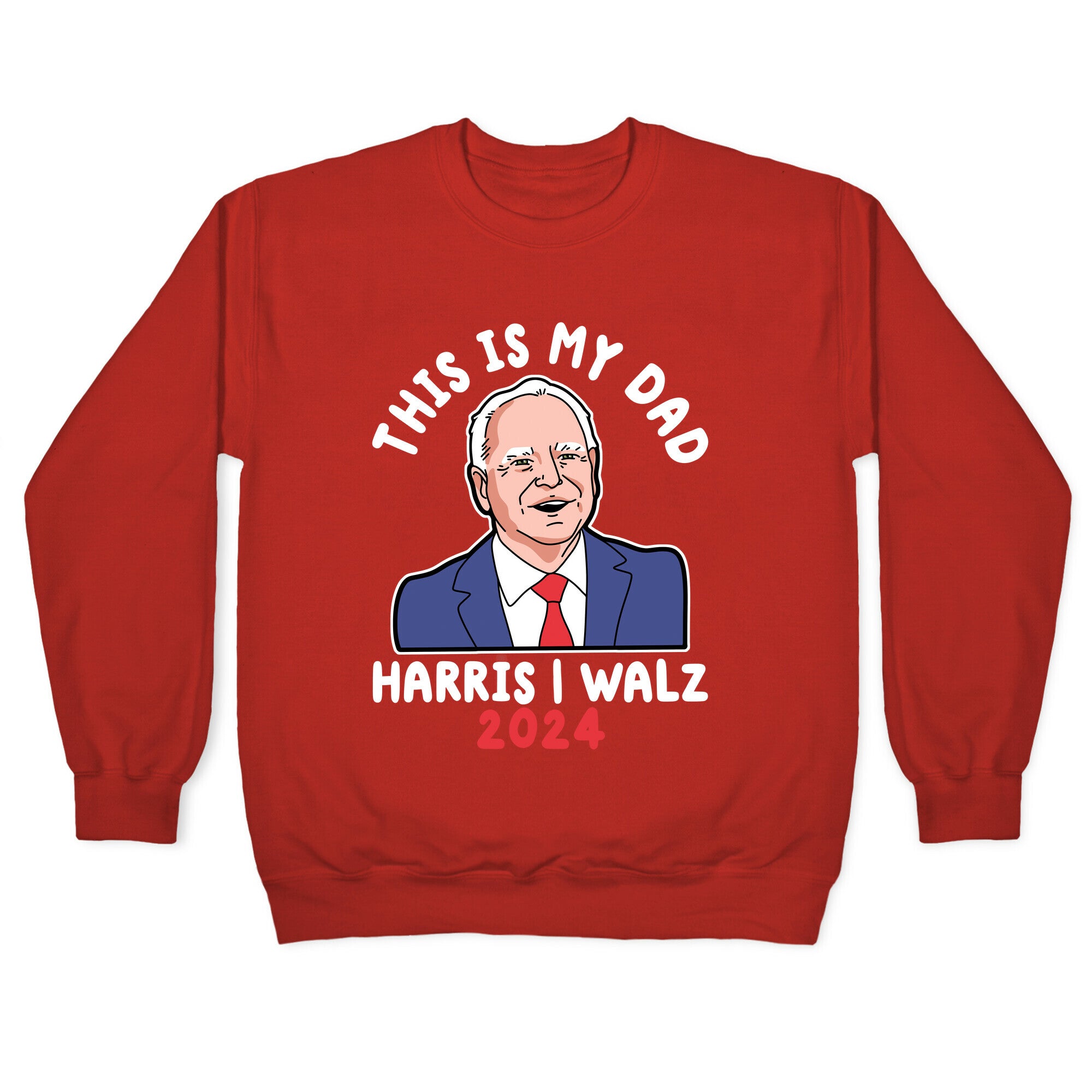 This Is My Dad Tim Walz Crewneck Sweatshirt