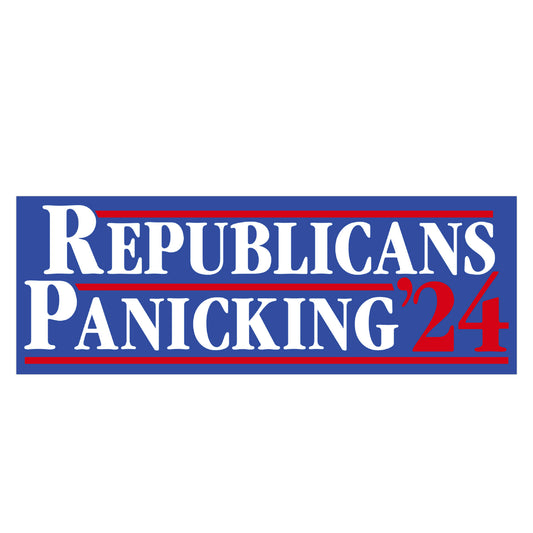 Republicans Panicking 2024 Sticker