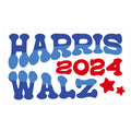 Harris Walz 2024 Retro Text Sticker