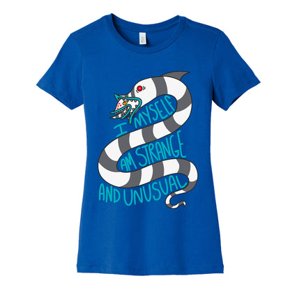 I Myself Am Strange and Unusual  Womens Cotton Tee