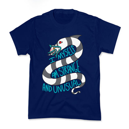 I Myself Am Strange and Unusual  Kids Tee